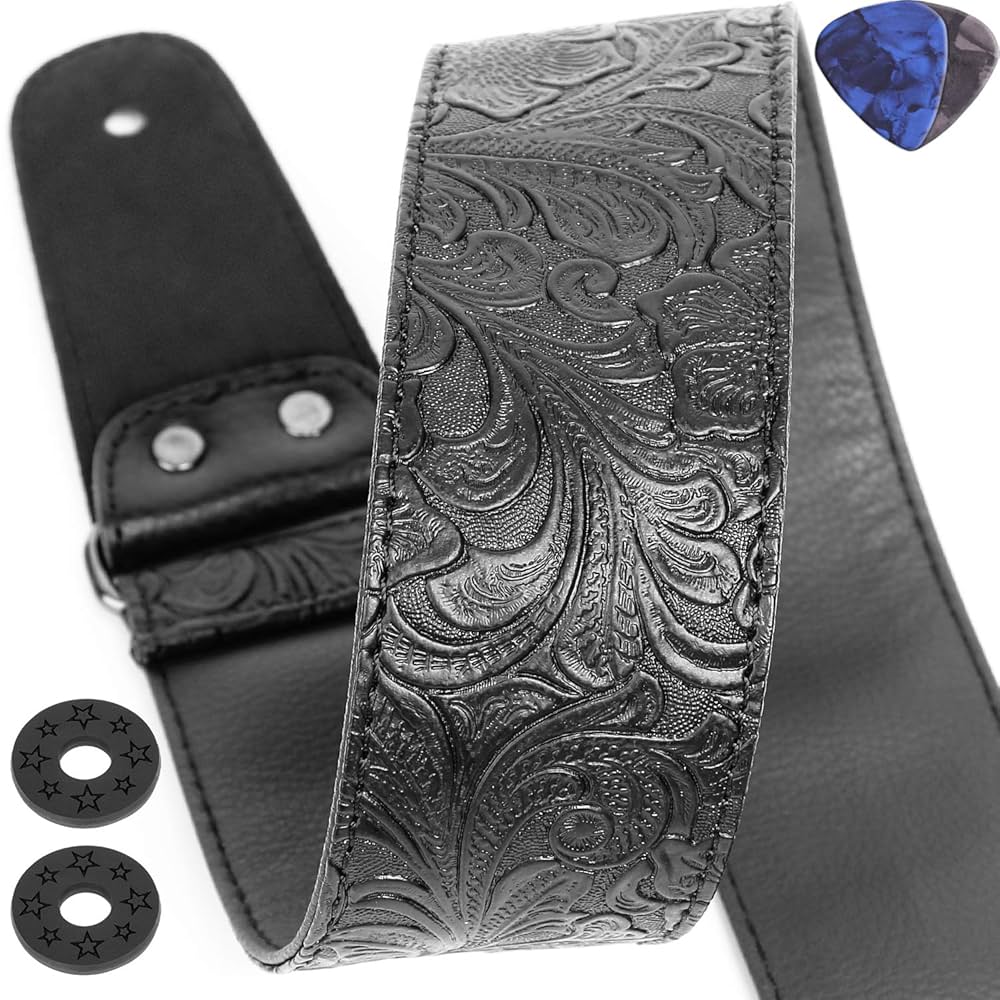 Amazon.com: Printed Leather Guitar Strap - PU Western Amazon.com: Printed Leather Guitar Strap - PU Western